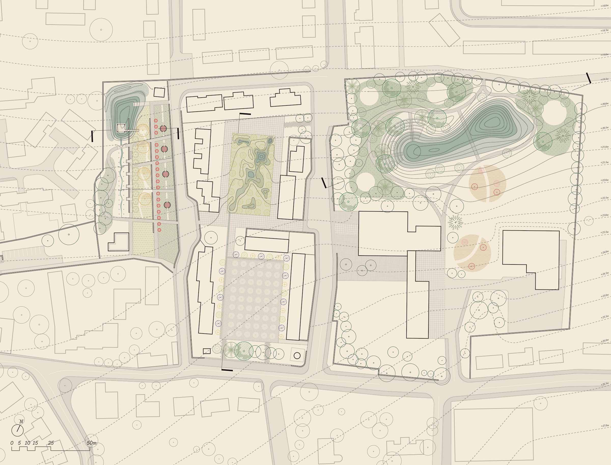 site plan of pilot project