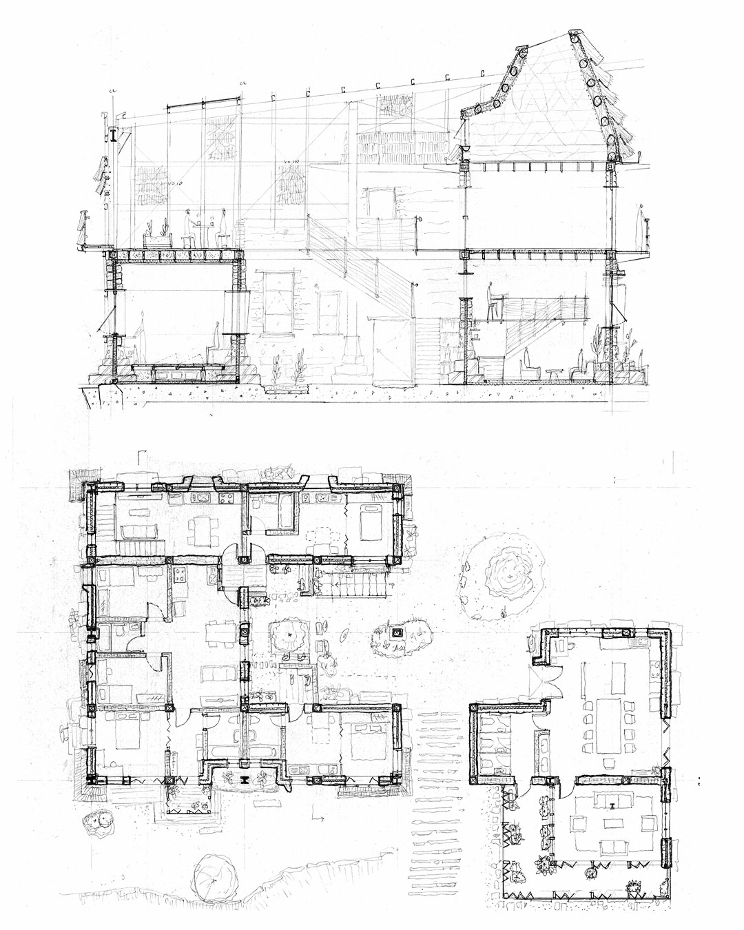 Typology Section : Housing Cluster from Converted Retail Warehouse