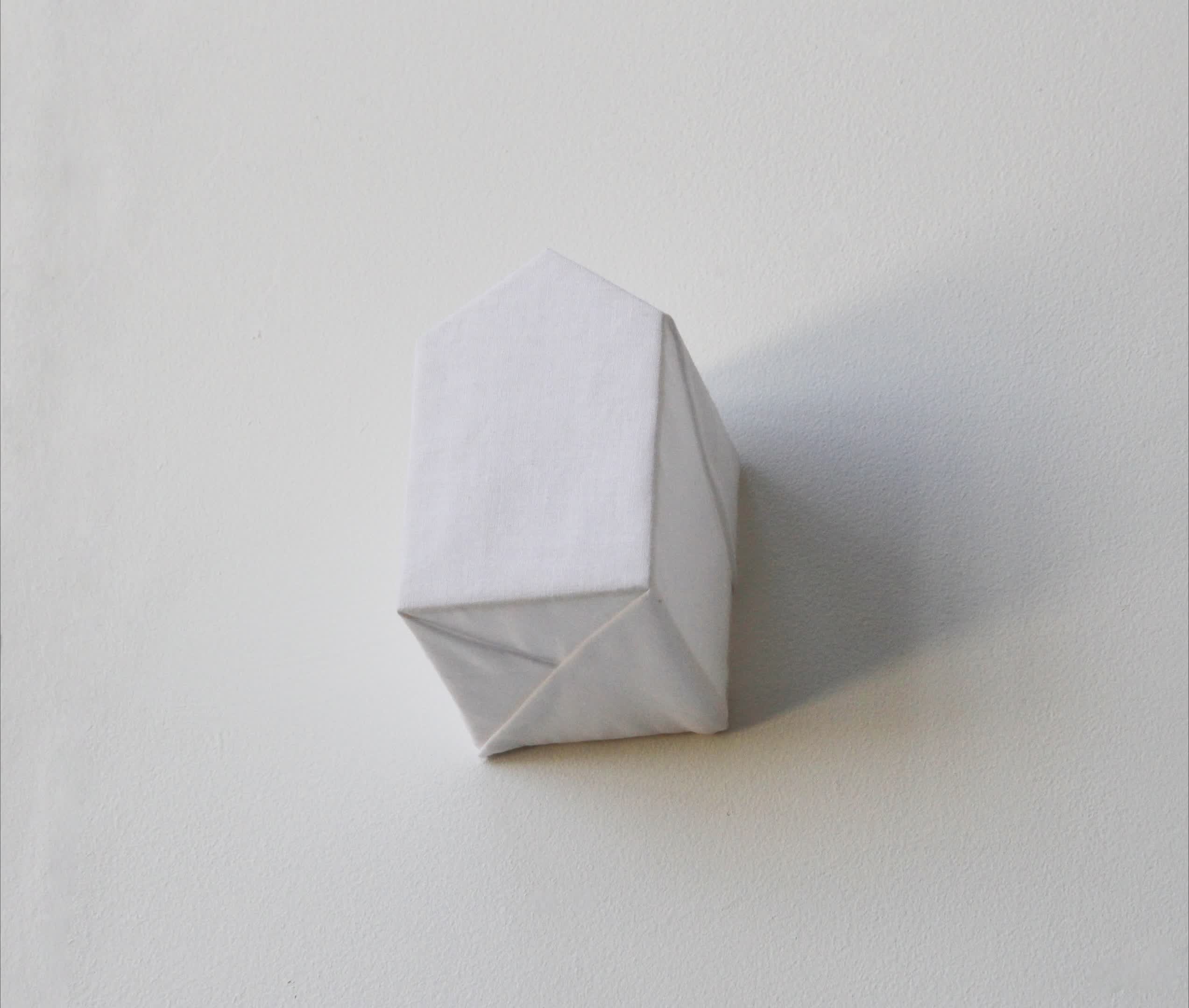 Shame VI (2026)​  Cotton, wooden frame, 10cm x 8cm x 18cm