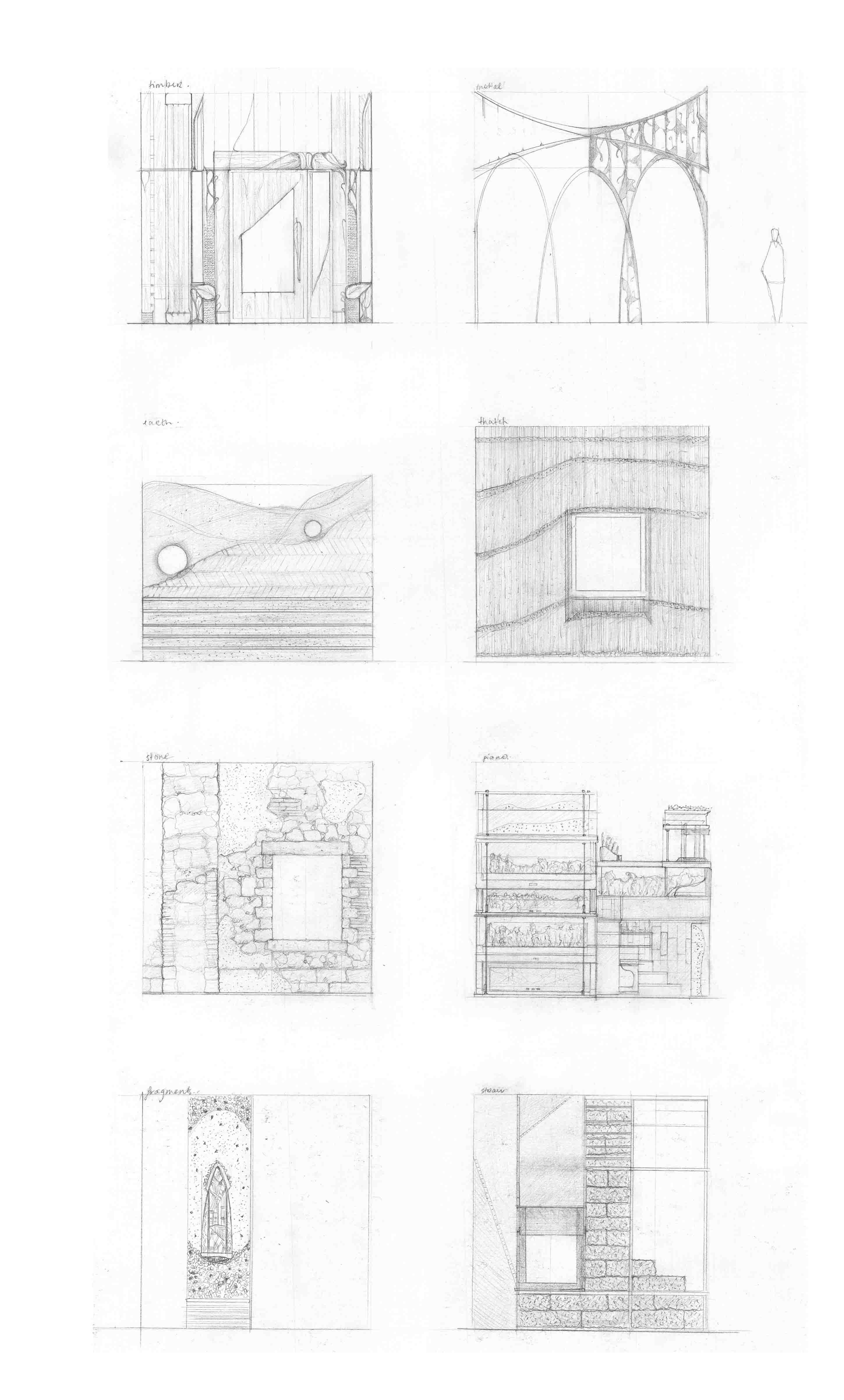 Panels as follies, drawn at 1:50