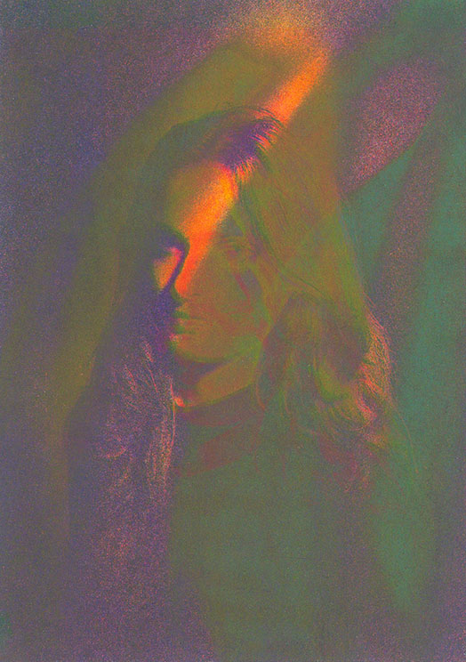 Risograph print by Yousuf Malik