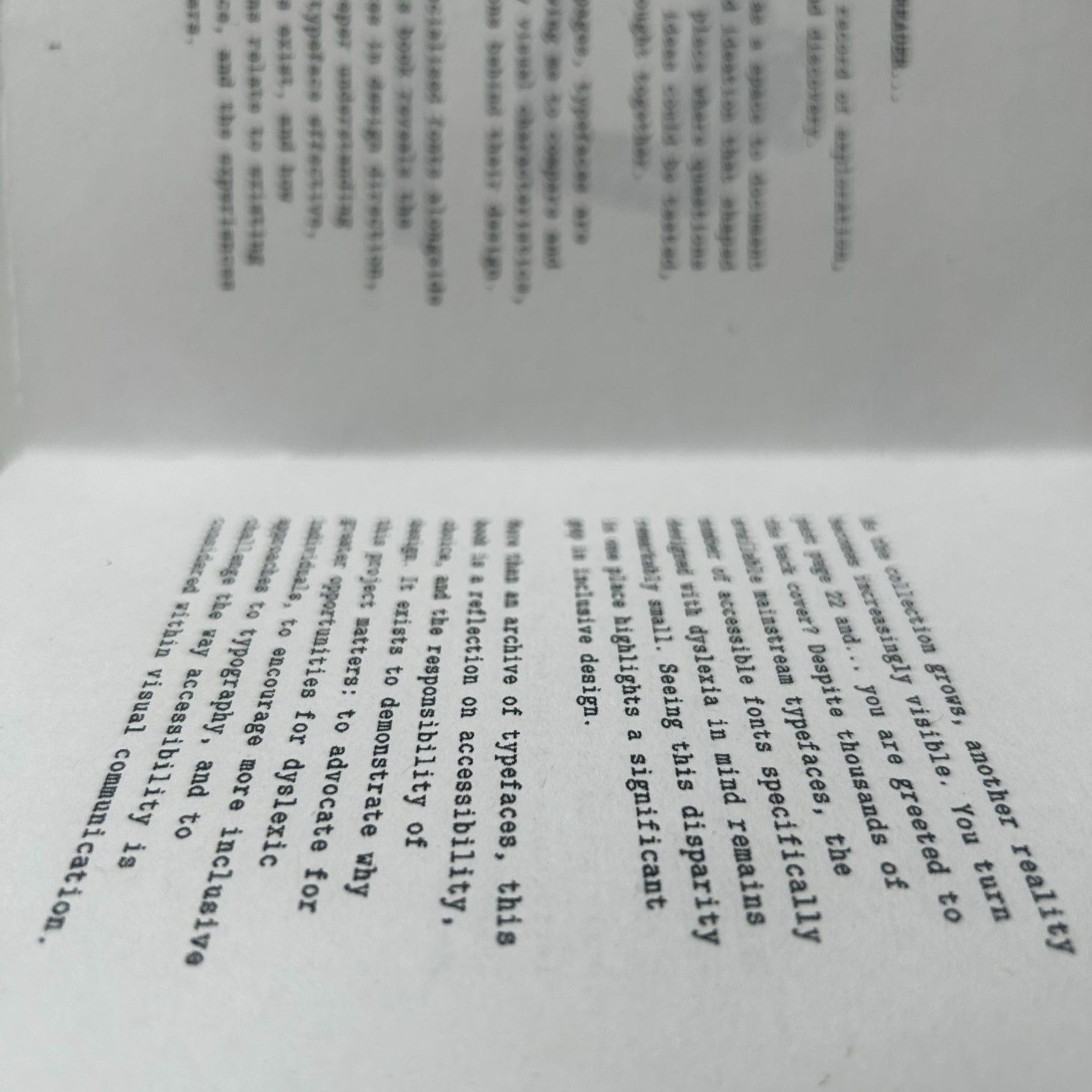 Inside of Archive Booklet 1