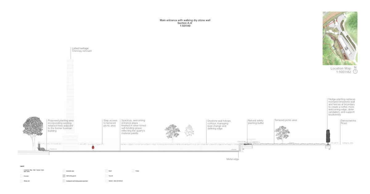 DetailedDesign_Main entrance and walking wall