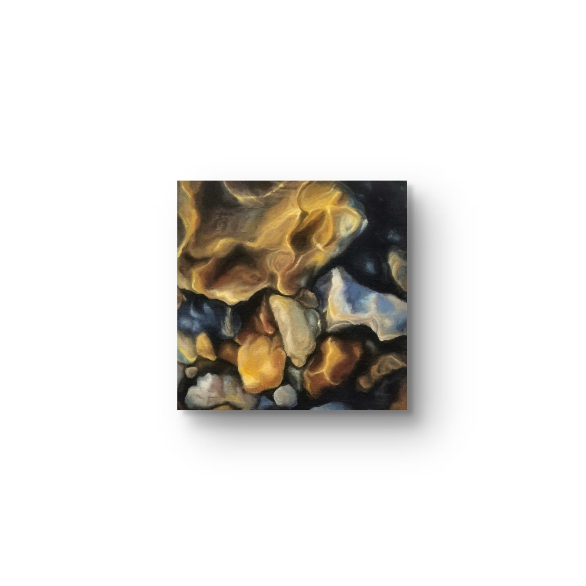 Caustics, 2026. oil on wood, 10 x 10 cm