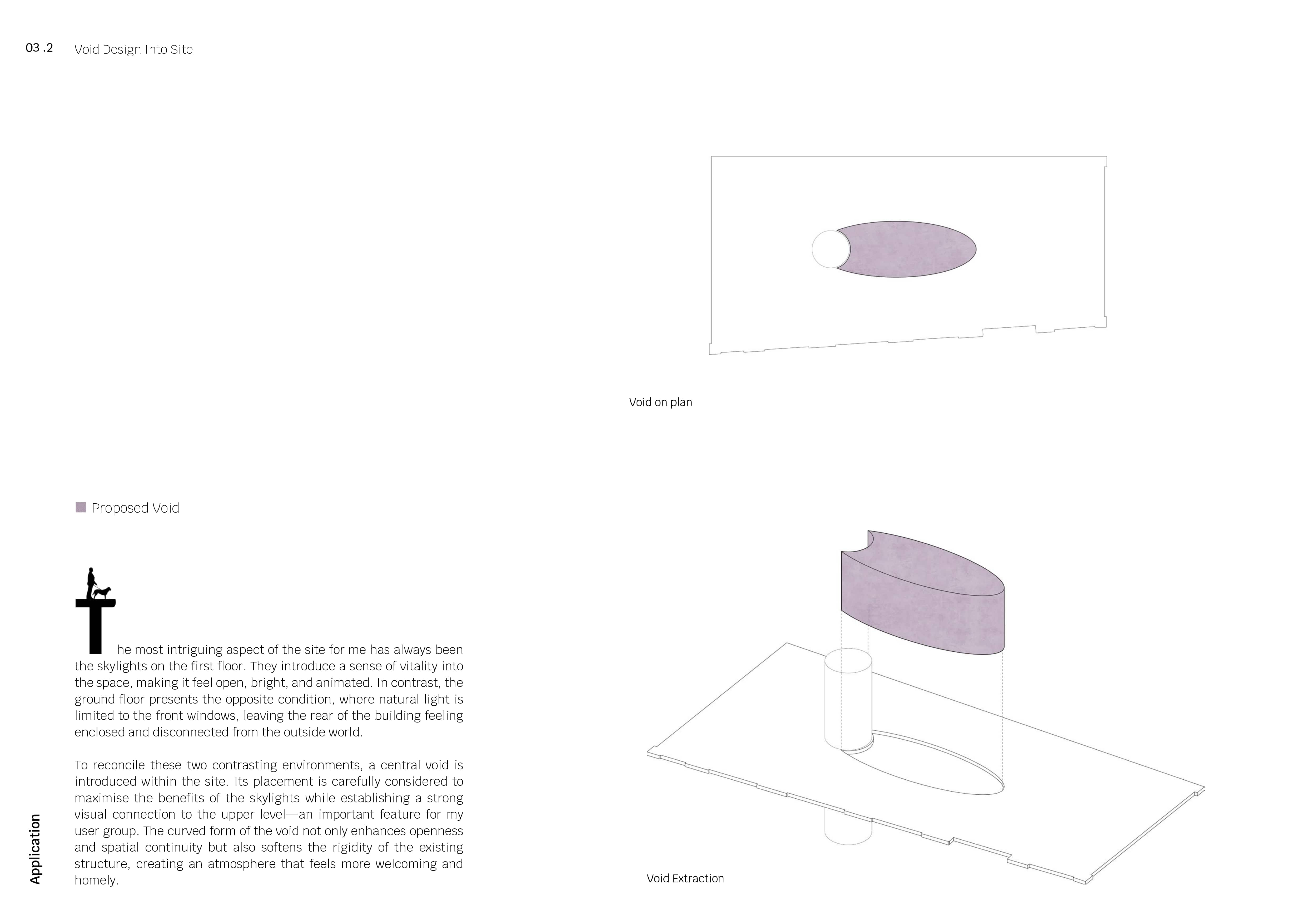 Design Strategy 1 | Void design into site 