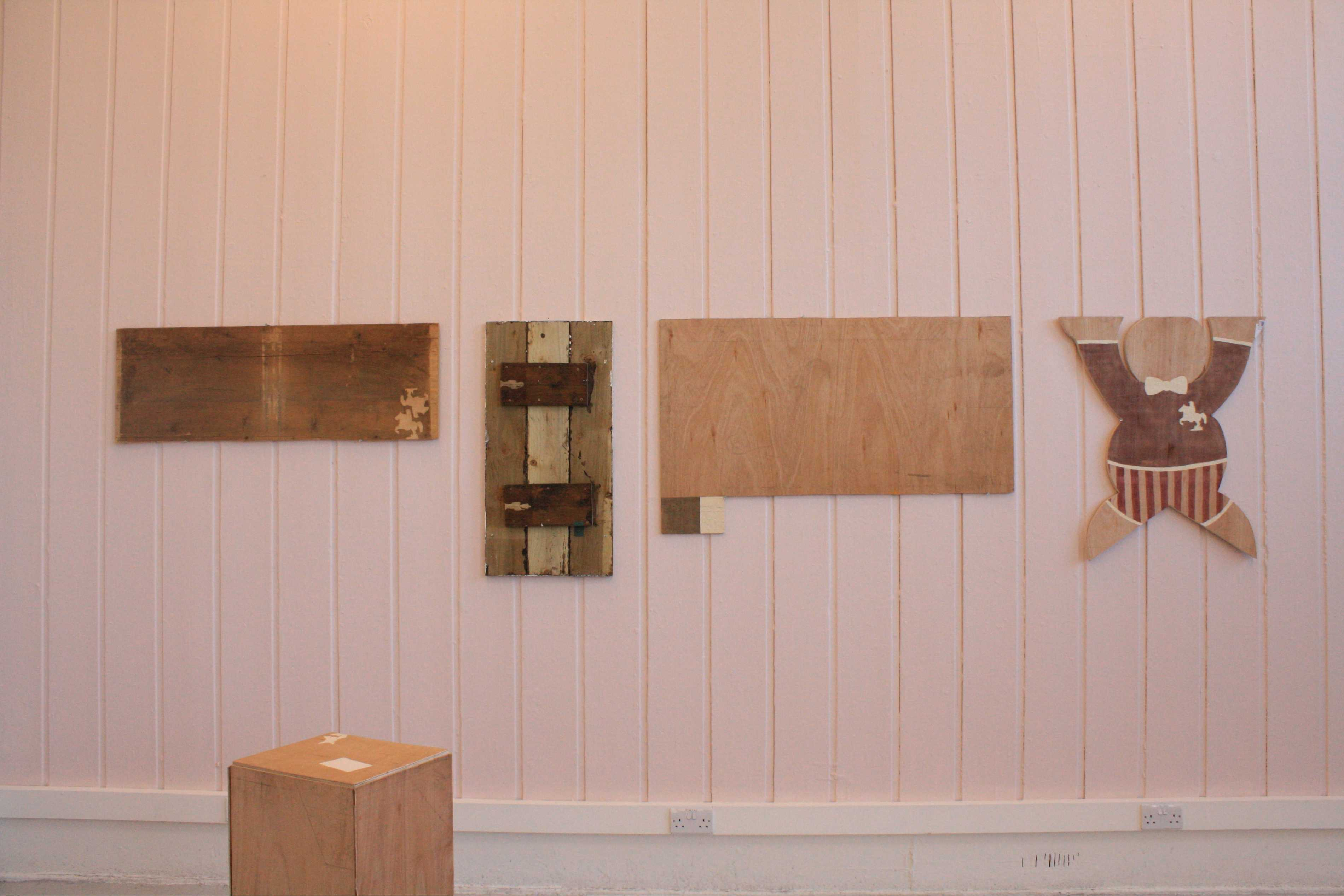 wooden panels on wall