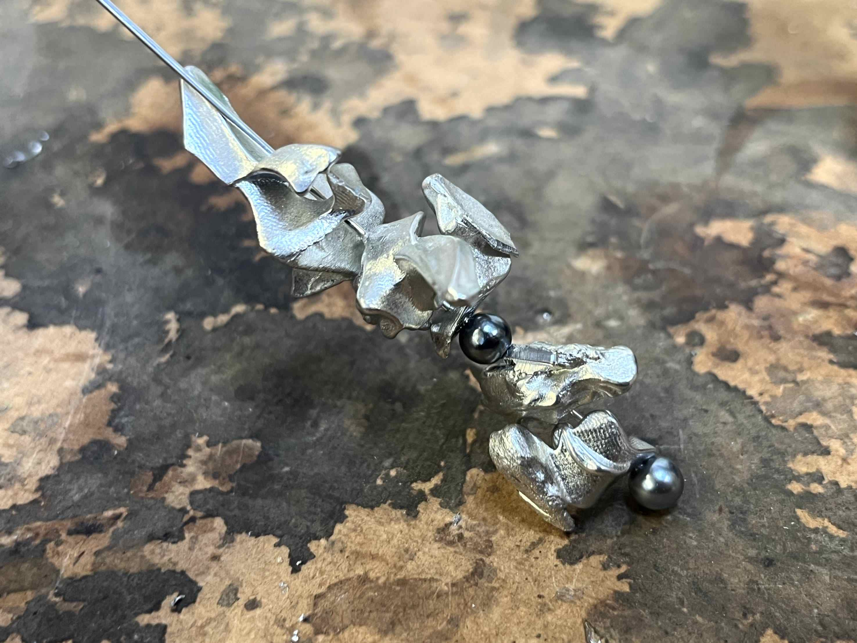 Cast lapel pin