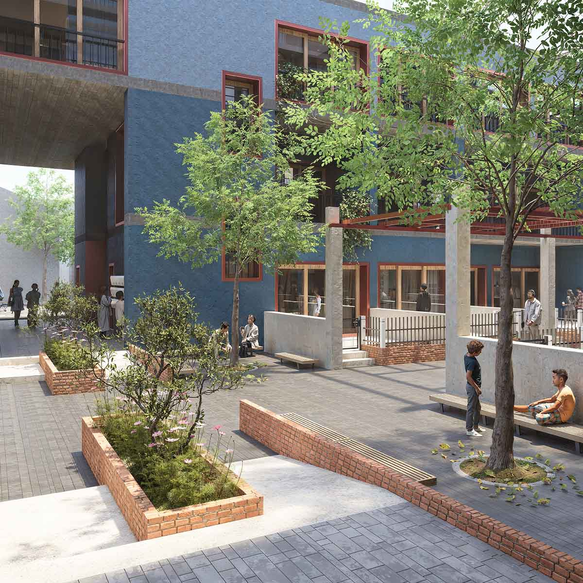 Internal Courtyard Render