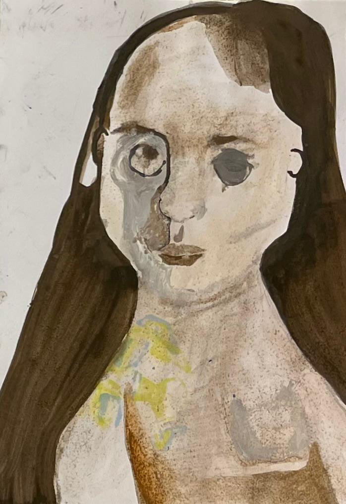 sketch. 2026. watercolour, graphite and acrylic on card. A4. Edinburgh
