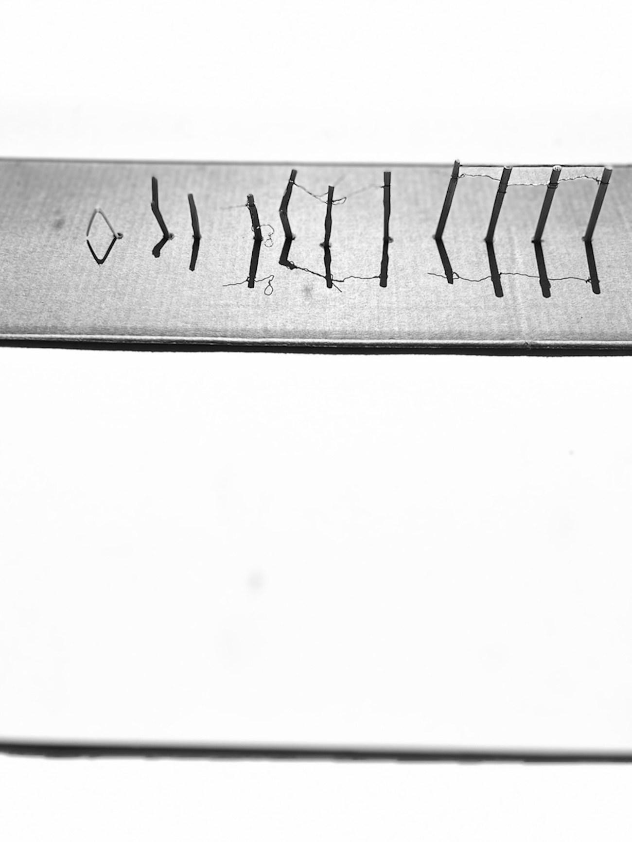 Wooden fences model