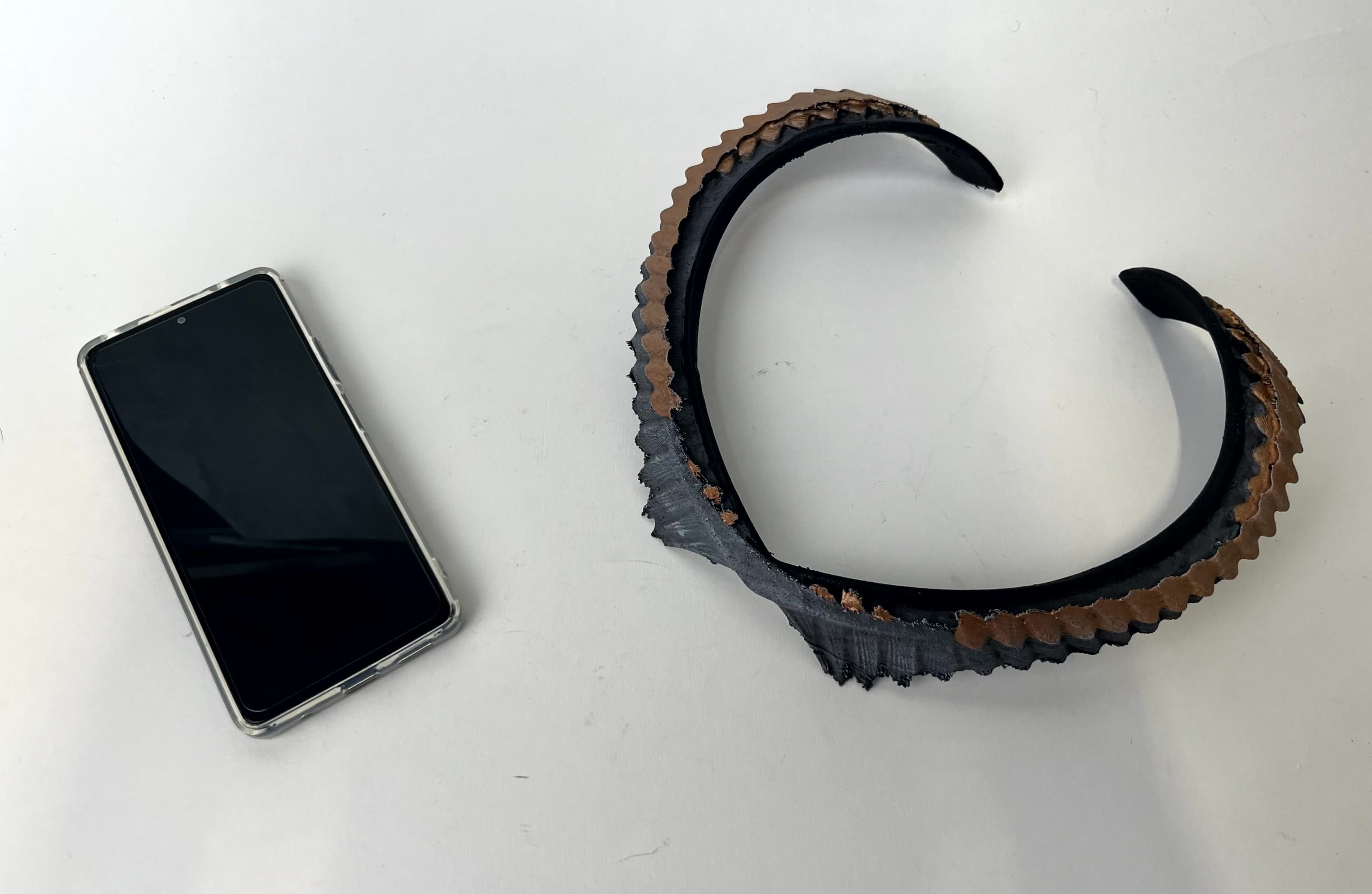 Wearable paired with a smartphone