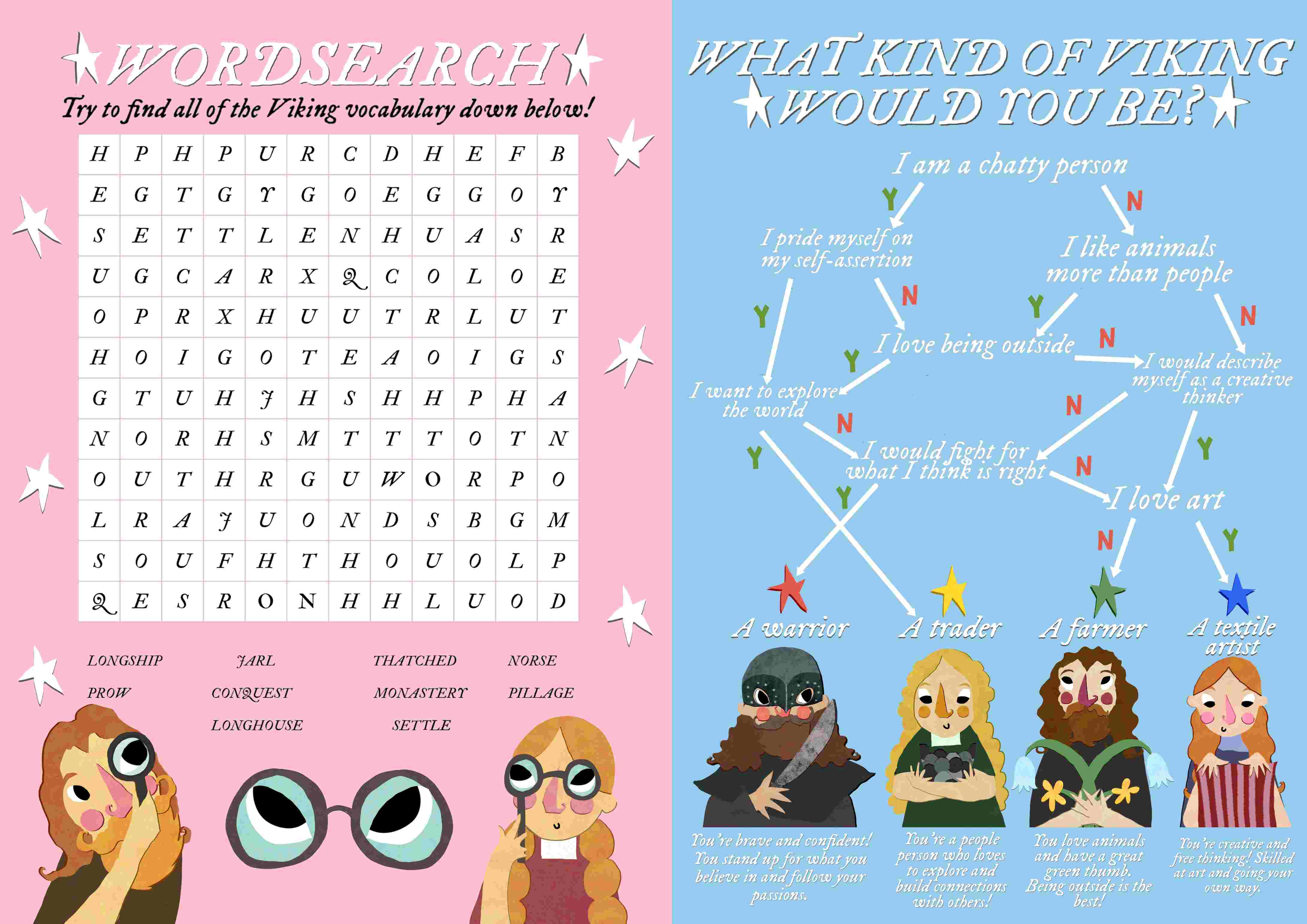 LAERA Viking Magazine acttivity spread