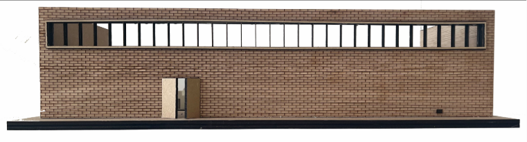 Back View of Section Model