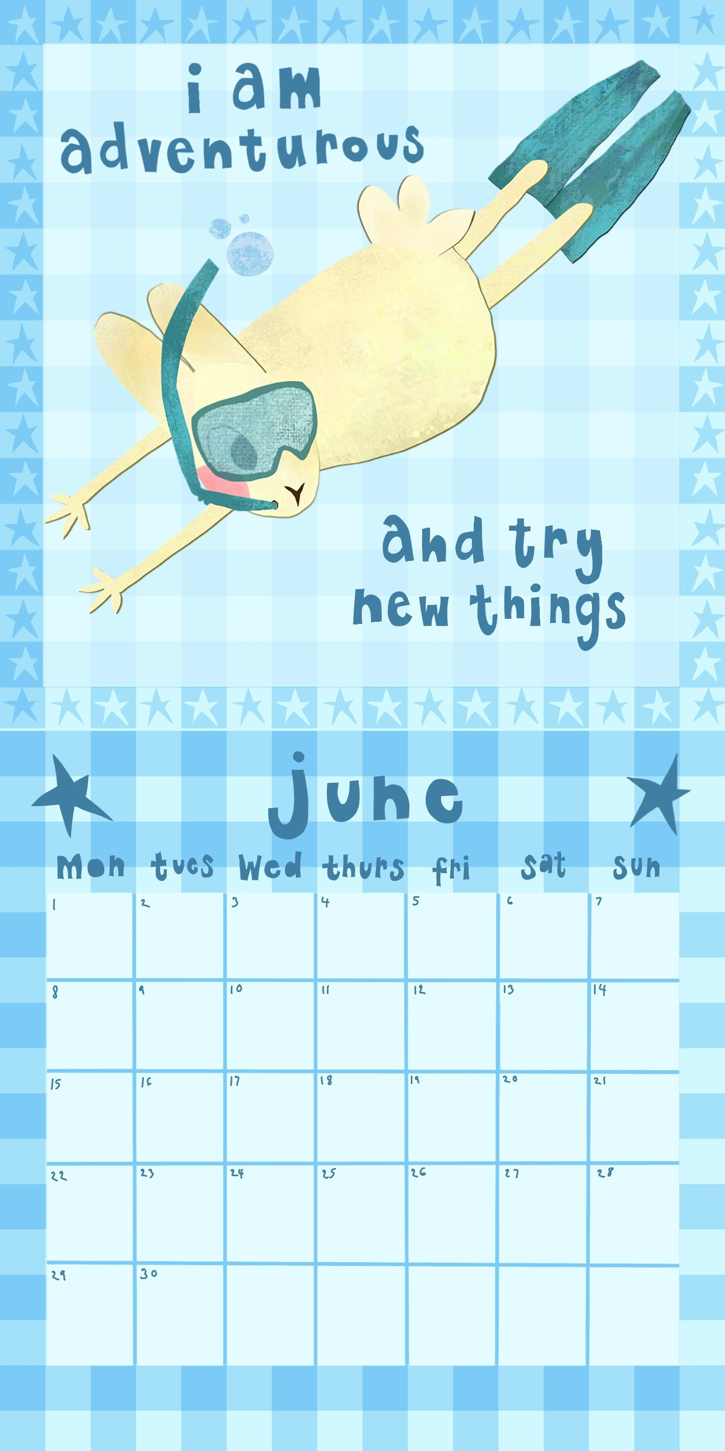 JUNE calendar 