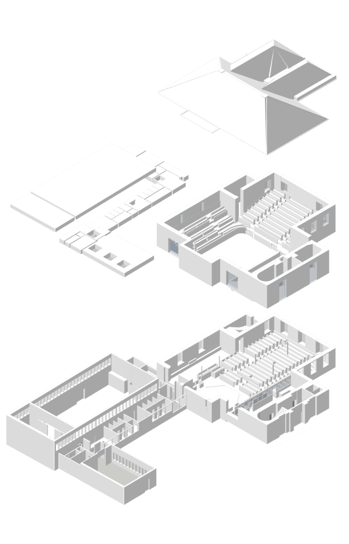Exploded Isometric of Existing Building