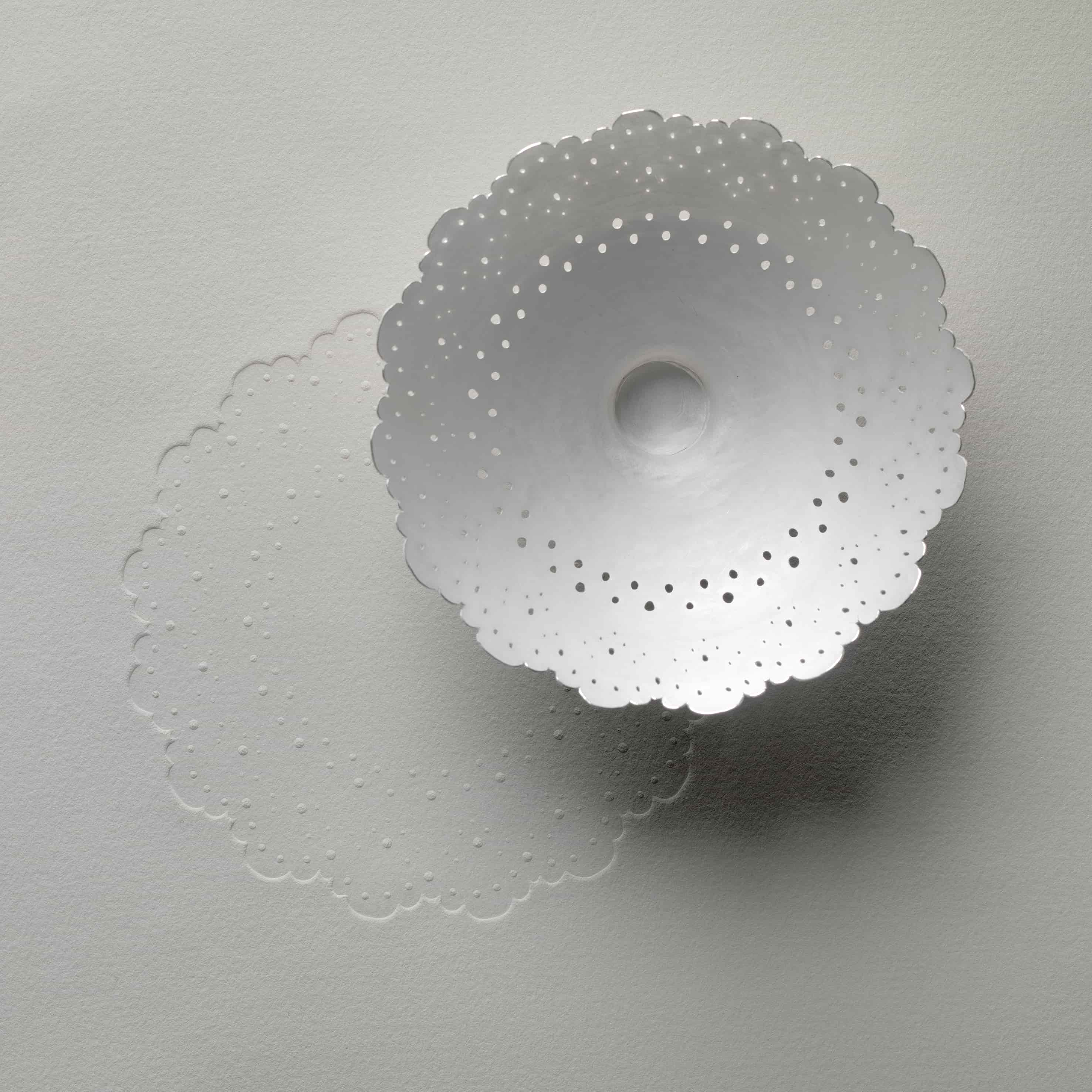 Dot Bowl, Fine Silver 