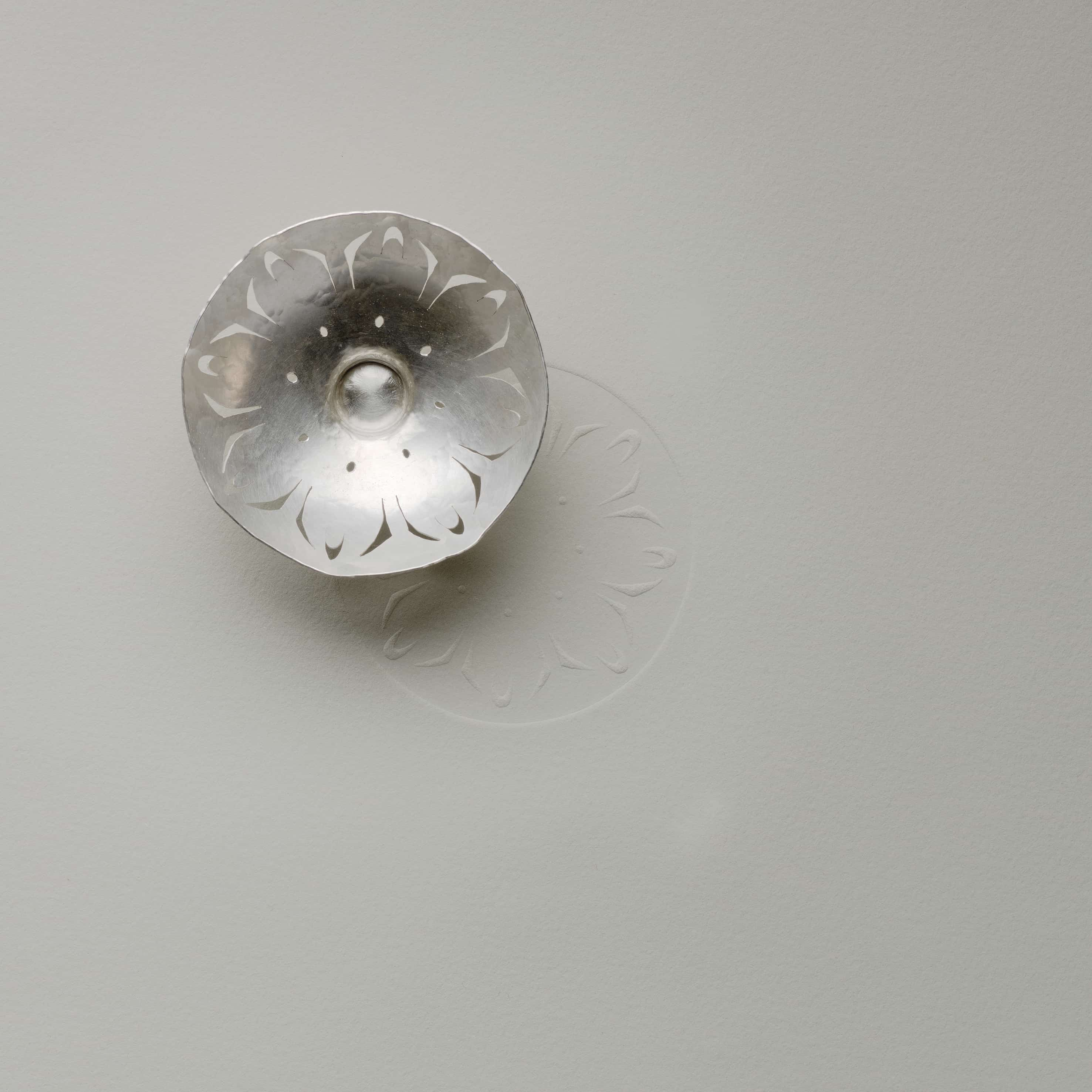 Distorted bowl small, Fine Silver 