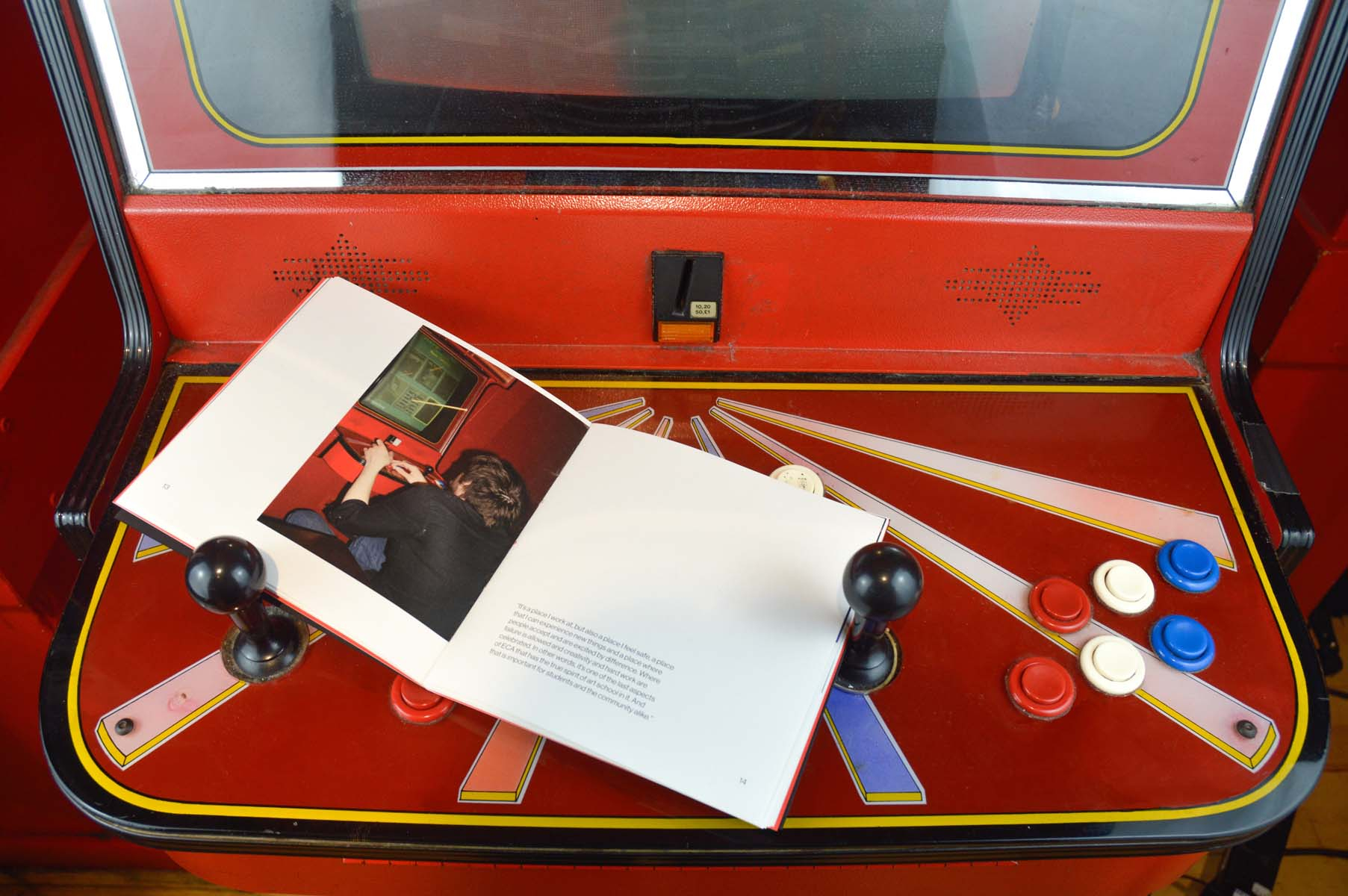 Book on Arcade Machine 