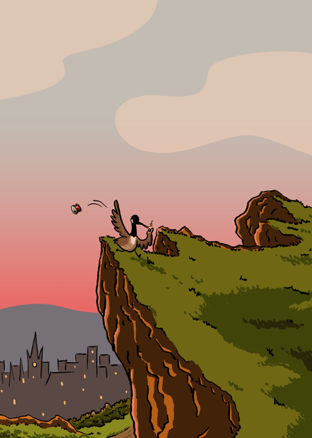 Arthur's Seat Cartoon