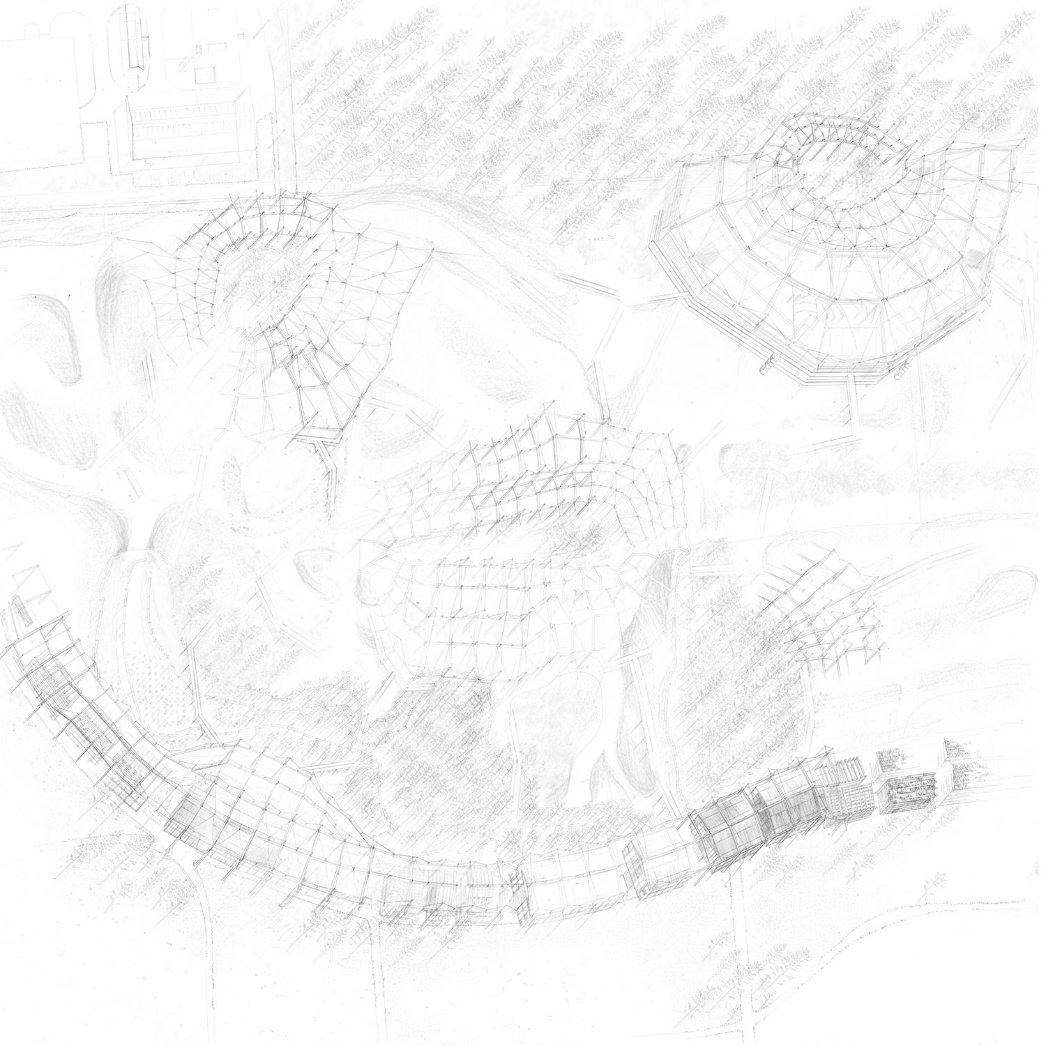 Axonometric drawing of proposal
