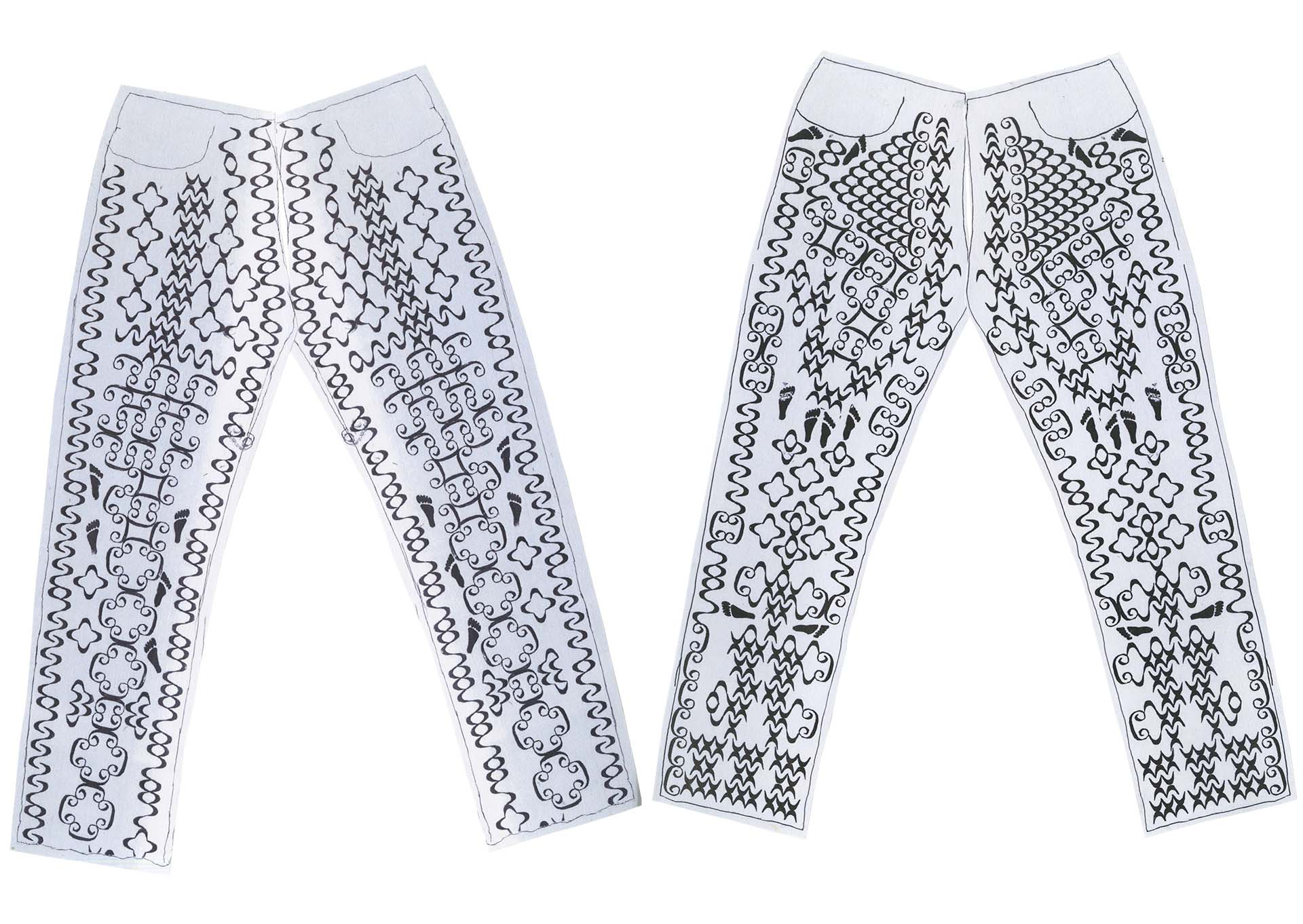 Stamped Jeans