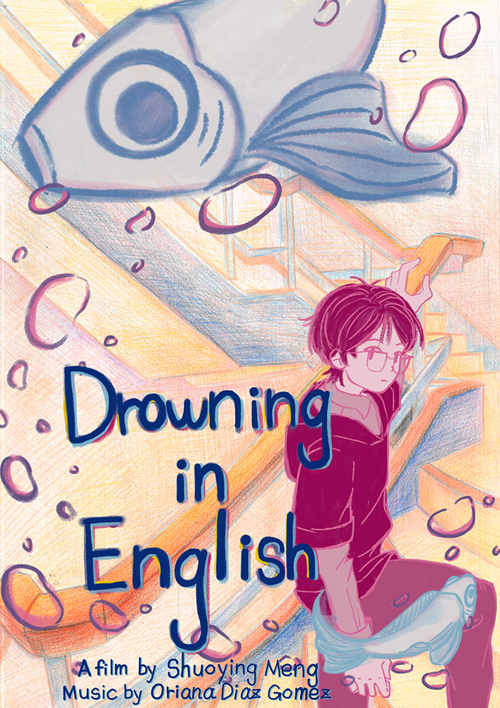 Poster of the animated film Drowning in English